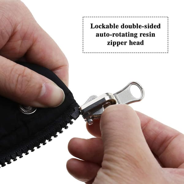 INF Double Sided Zipper Puller 5# Zipper Replacement 10pcs Sort+Sliver