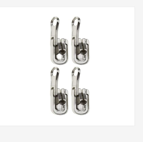 INF Double Sided Zipper Puller 5# Zipper Replacement 10pcs Sort+Sliver