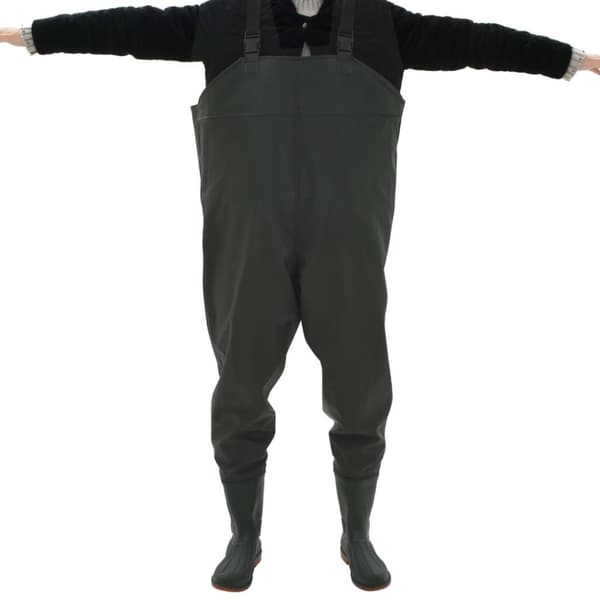 vidaXL waders med støvler grøn str. 45