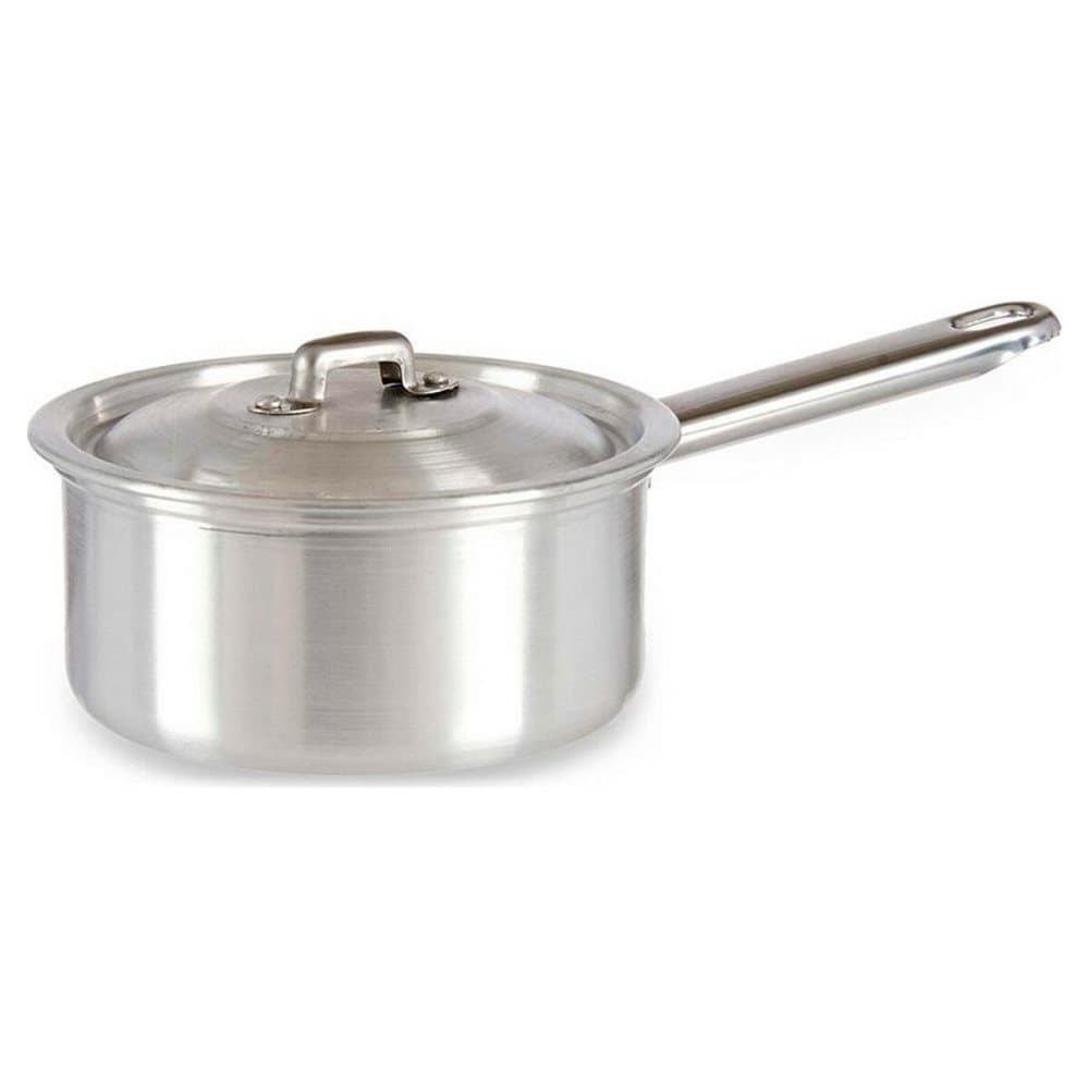 Kastrull med lock Silvrig Aluminium 1 L (16 x 8 x 29 cm)