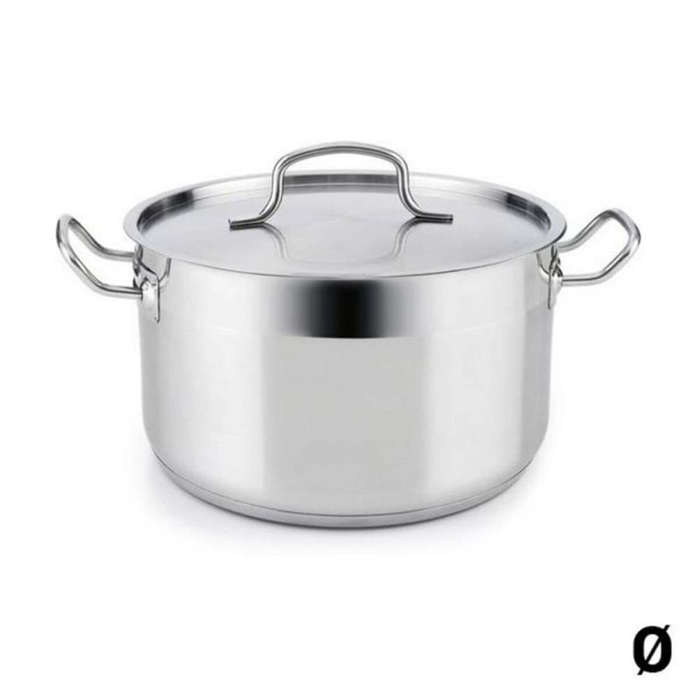 Gryta med lock Quid Azzero Rostfritt stål - 24 cm