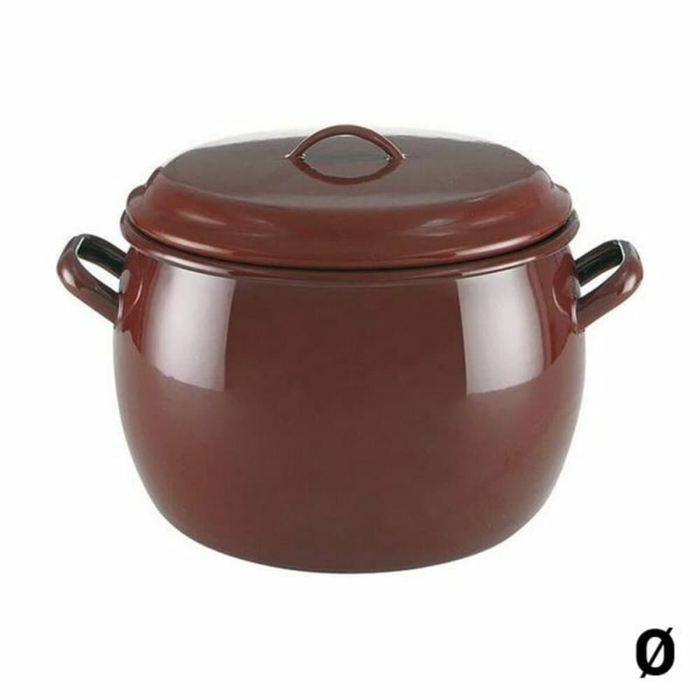 Gryta med lock Quid Classic Brun Emaljerat stål - 26 cm
