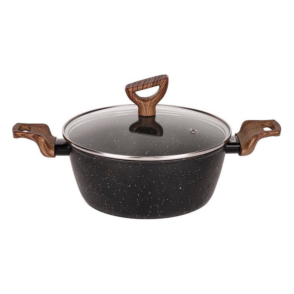 Kastrull med lock Quttin ECOLOGI Svart (28 cm)