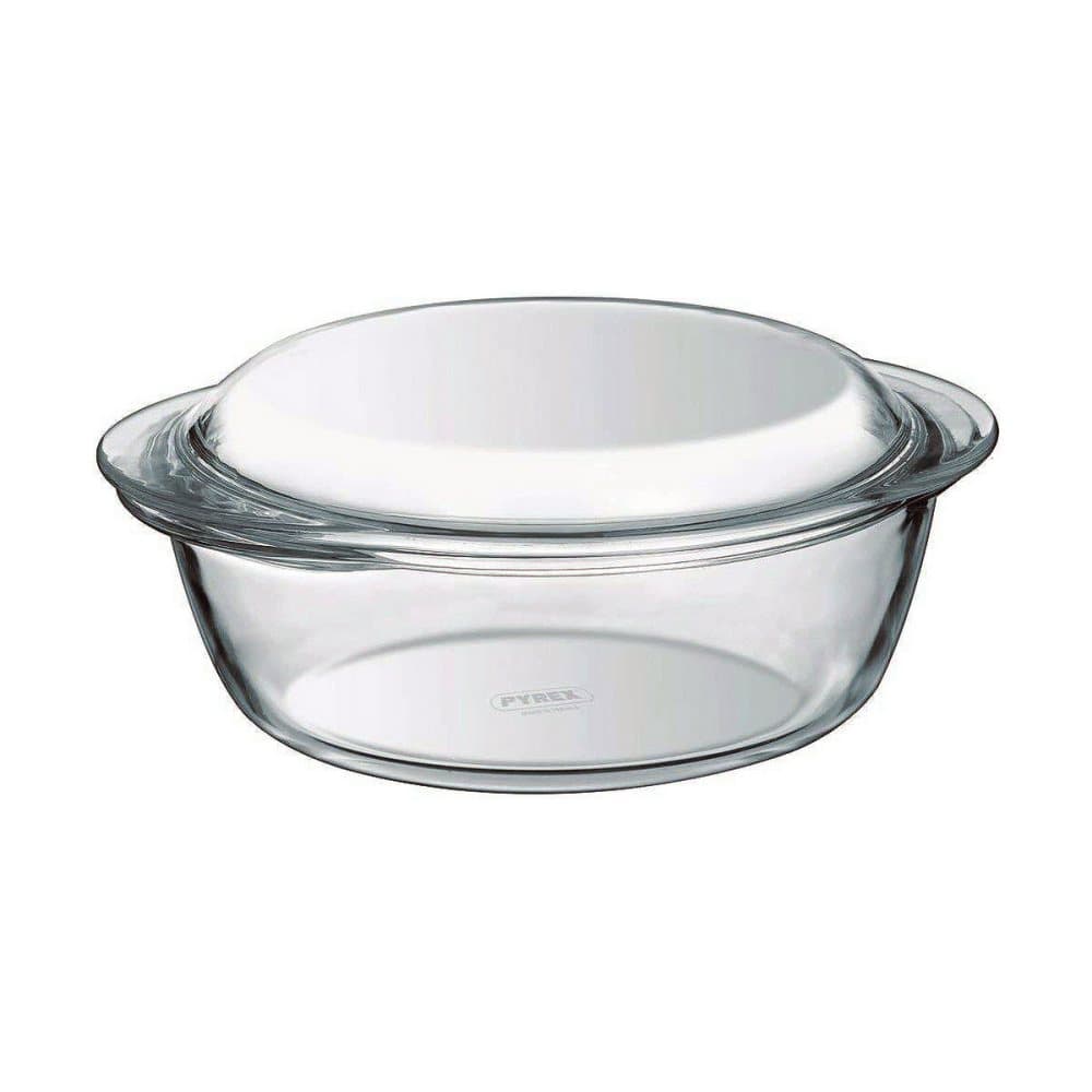 Kastrull med lock Pyrex Transparent Glas (2,1 L)