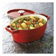 Gryde Med Låg Pyrex Slow Cook Støbejern - 5,8 L