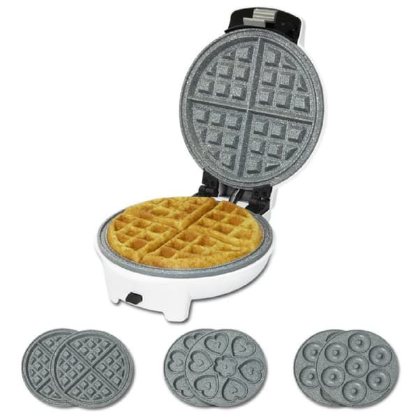 Cecotec Electric 3-in-1 waffle maker with interchangeable plates, ecological coating and 700 W.