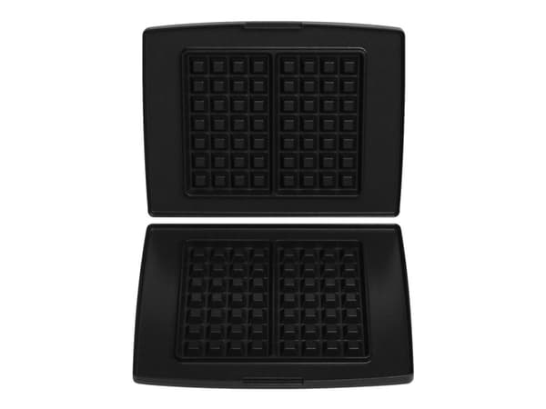 FRITEL 142351 4x7 - Uppsättning med platta för belgiska våfflor - för grill, för våffelmakare - grå - för FRITEL CW 2435; Family CW 2425, CW 2428, CW
