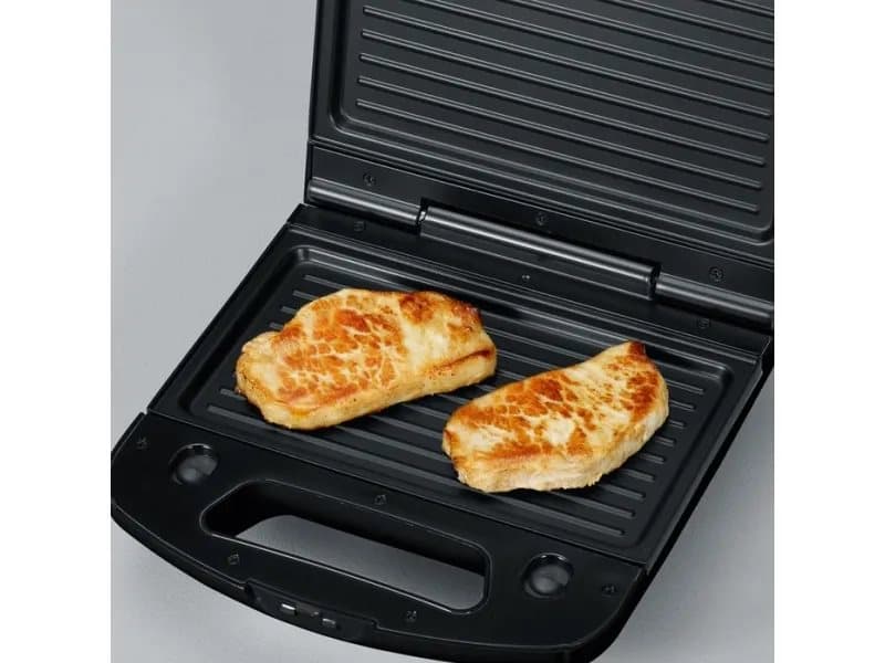 SEVERIN SA 2968 - Smörgåsgrill/våffeljärn/grill - 1 kW - svart/krom