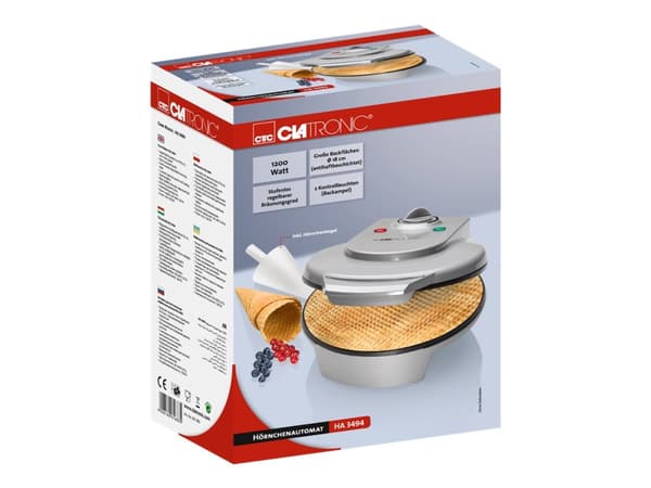 Clatronic HA 3494 - Isvaffelmaskine - 1.2 kW