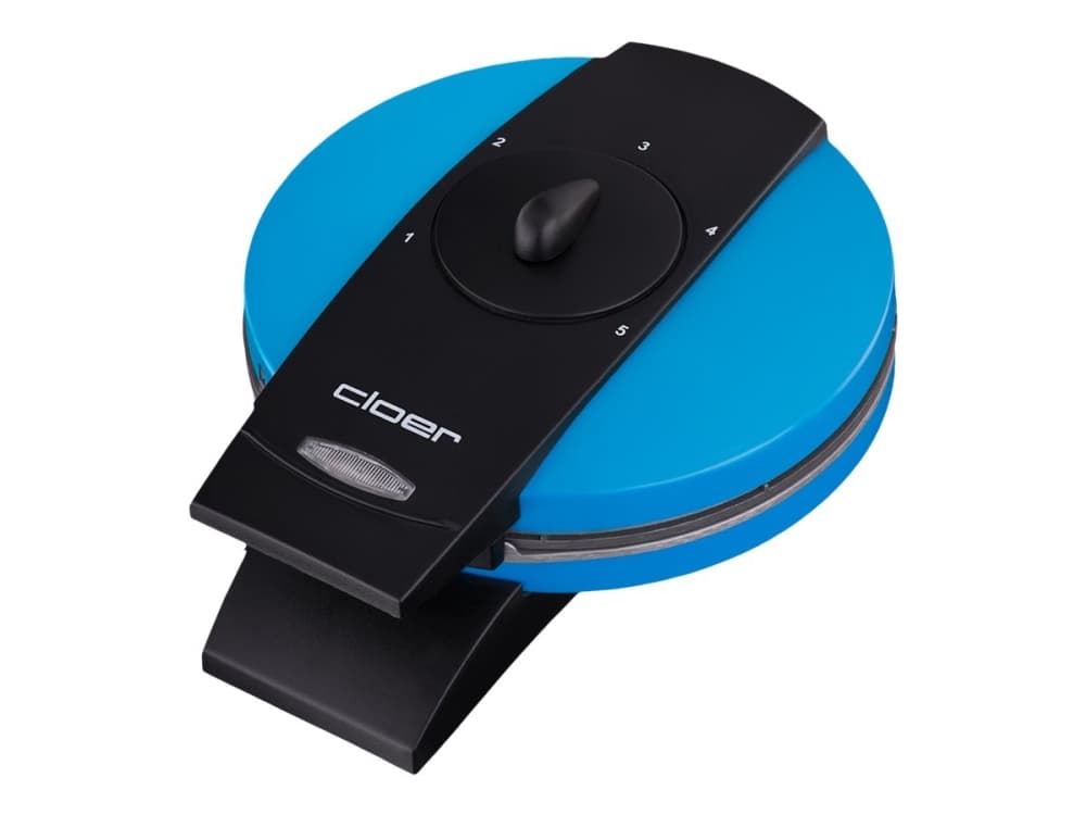 Cloer waffle maker 1627-13, waffle iron (blue / black)