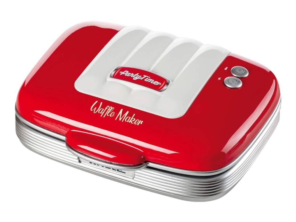 Ariete 1973 våffeljärn 2 våffla/våfflor 700 W Svart, Röd, Vit