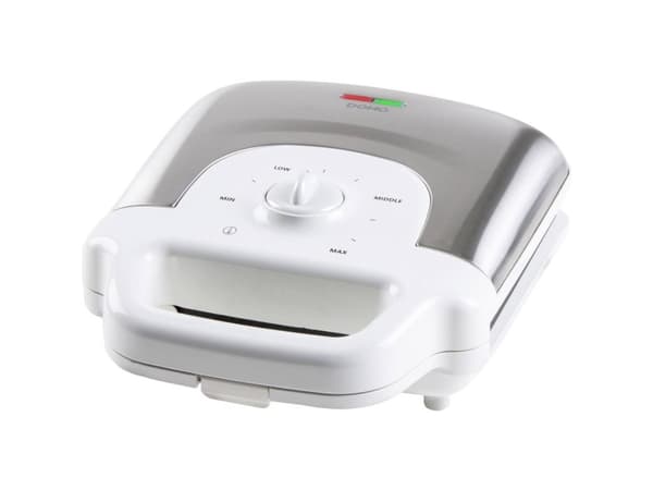 Domo DO9222W, 2 våffla/våfflor, Rektangulär, Svart, Vit, 900 W, 302 mm, 243 mm