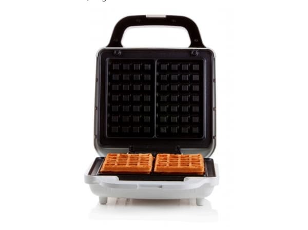 Domo DO9222W, 2 våffla/våfflor, Rektangulär, Svart, Vit, 900 W, 302 mm, 243 mm