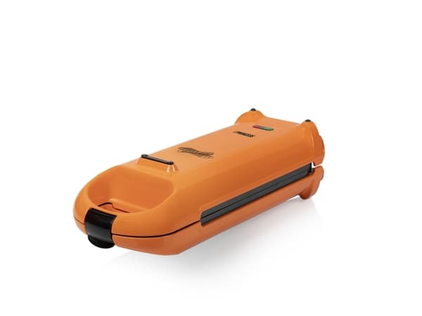 Princess 132405, 4 våffla/våfflor, Rektangulär, Svart, Orange, Bakelit, Plast, 0,7 m
