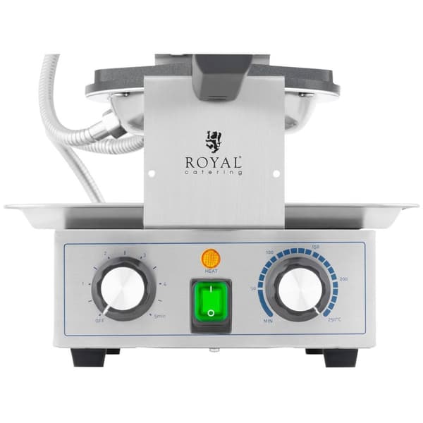Royal Catering Bubbelvåffeljärn - 1400 W - 50-250 °C - Timer 0-5 min