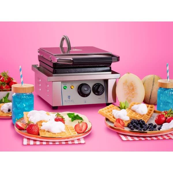 Royal Catering Våffeljärn - 2000 W - Rektangulärt