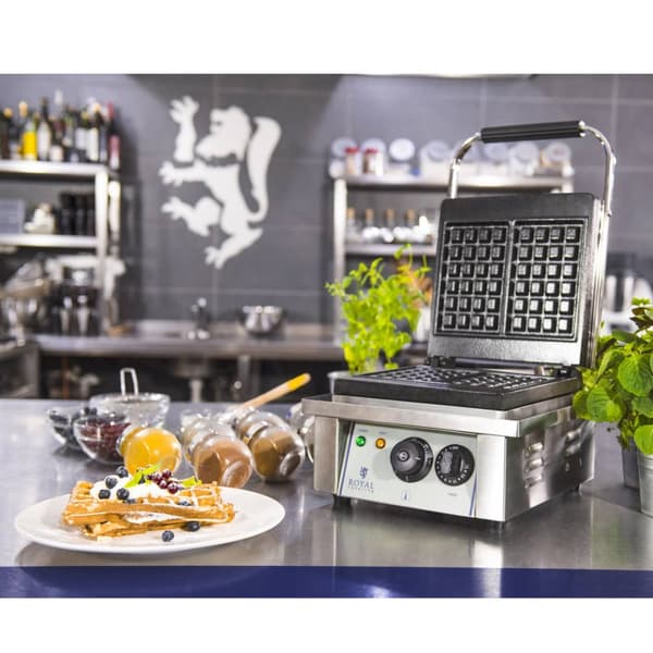 Royal Catering Våffeljärn - 2000 W - Rektangulärt