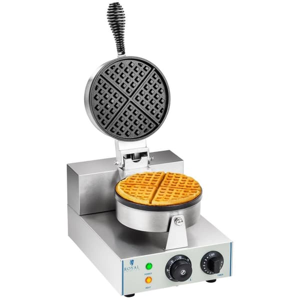 Royal Catering Våffeljärn - 1 x 1300 W - runt