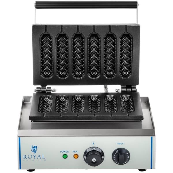 Royal Catering Våffeljärn - 1550 W - Skaft - Corn Dog