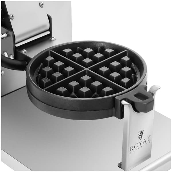Royal Catering Våffeljärn - Runt - 4 små våfflor - 1200 W - Royal Catering