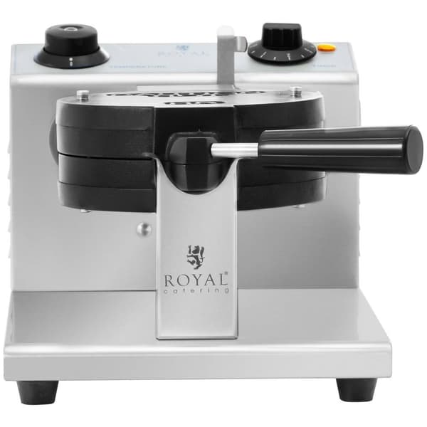 Royal Catering Bubbelvåffeljärn - Runt - 1 stor våffla - 1200 W - Royal Catering