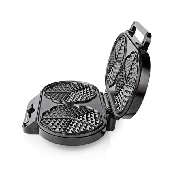 Nedis KAWP110FBK Dubbelt våffeljärn 2x 14 Cm 1200 W Svart