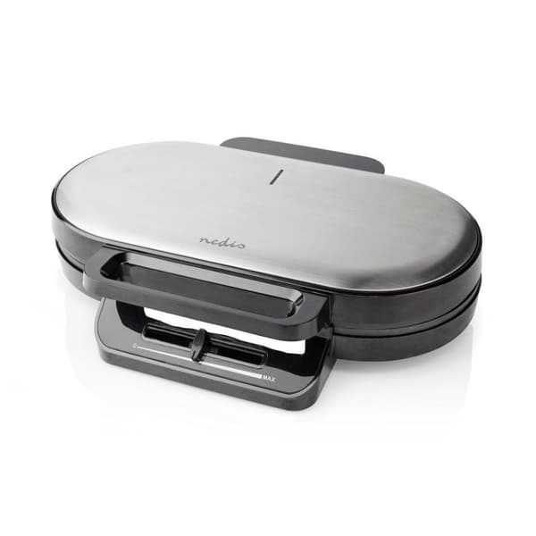 Nedis KAWP110FBK Dubbelt våffeljärn 2x 14 Cm 1200 W Svart