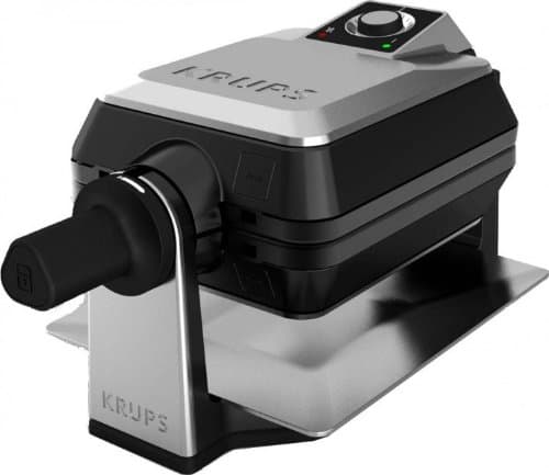Krups FDD95D, 2 vafler, Rektangulær, Sort, Rustfritt stål, Rustfritt stål, 1200 W, 220 - 240 V
