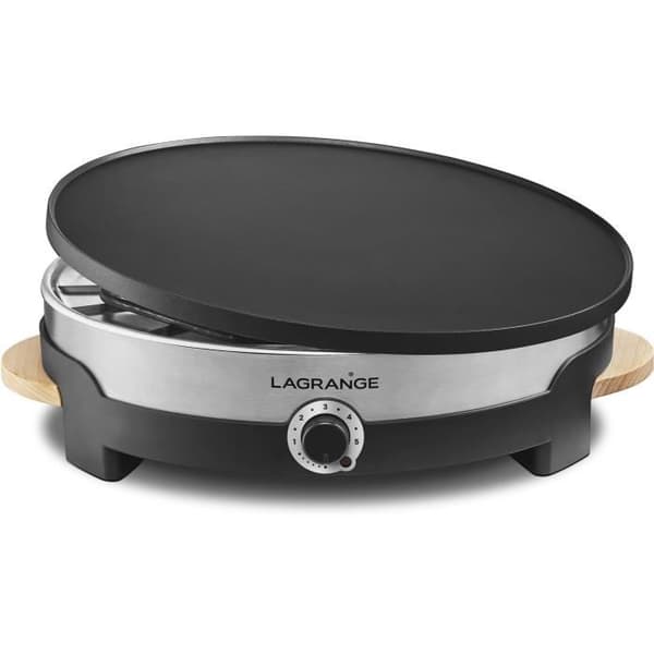 LAGRANGE Tradi'® crepe maker - 1500W - 35cm tallrik - 1 stor slev, 1 fördelare, 1 stor spatel och en sköljfördelare