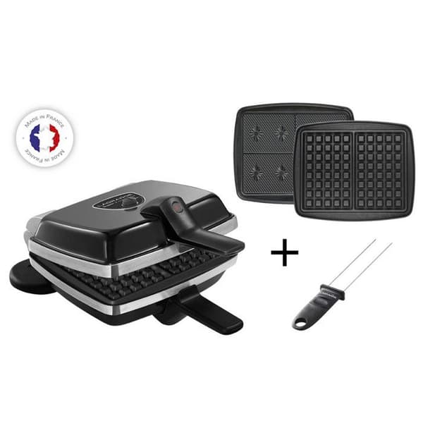 Lagrange Croque-gaufre-gaufrette 2 plattor 1000w svart - 039224