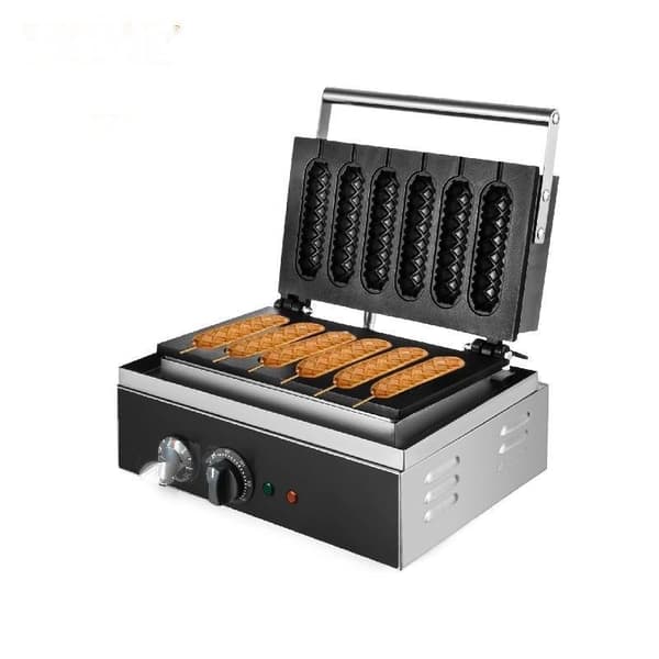 {6 stk. Elektrisk Vaffeljern - Non-Stick, Præcis Temp Kontrol, Komfortabelt Håndtag}