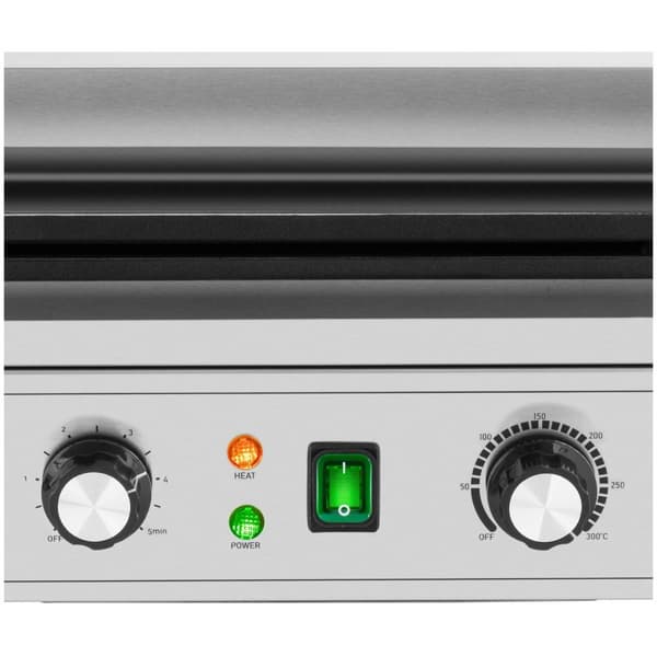 Royal Catering Våffeljärn - 3 Belgiska våfflor - 1500 W - 50 - 300 °C - 0 - 5 min timer - Royal Catering