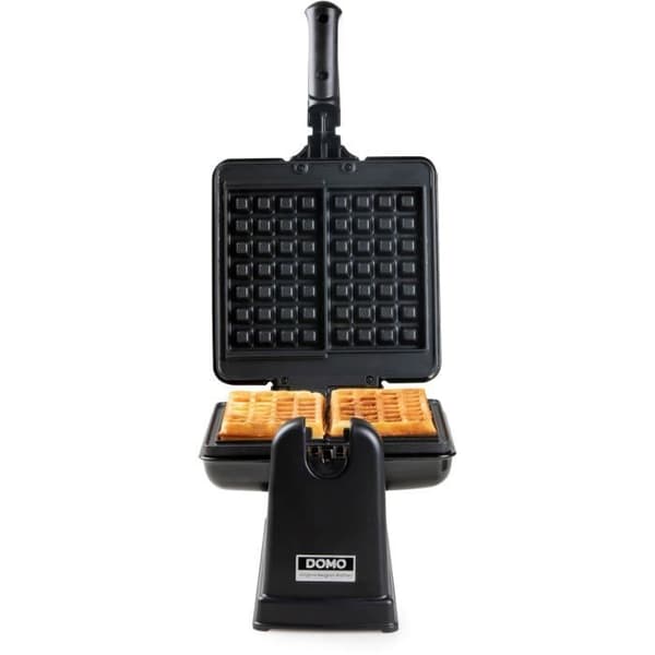 DOMO Rotationsgaufrier - DO9224W - 180° rotations - Non-stick beläggning - Cool-touch handtag - 2 personer