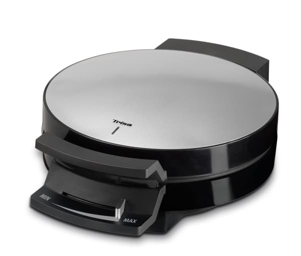 Trisa Waffle Pleasure, 1 våffla/våfflor, Hjärta (form), Svart, Silver, 16 cm, 0,9 m, 1000 W