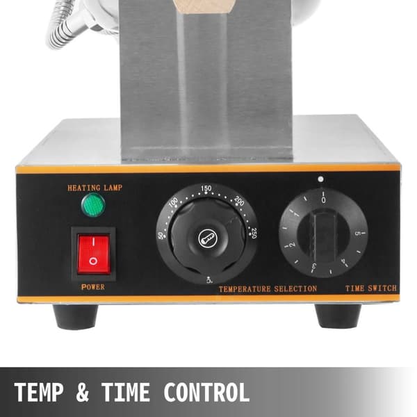 1,4kw elektrisk ägg våffelmaskin, parallell uppvärmning, 180 graders rotationsdesign, exakt temperatur- och tidskontroll