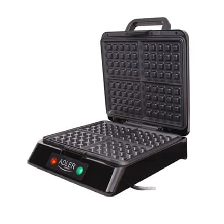 Adler | AD 3036 | Vaffelmaskine | 1500W | Antal wienerbrød 4 | Belgien | Sort