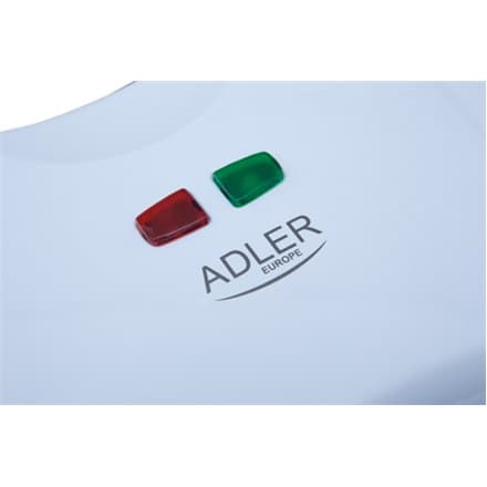 Adler | AD 311 | Våffelbryggare | 700W | Antal bakverk 2 | Belgien | Vit