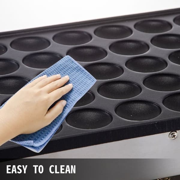 50st Ø45x10mm pannkakor/gång mini elektrisk holländsk pannkaksmaskin, hög effektivitet, exakt kontroll, lätt att rengöra