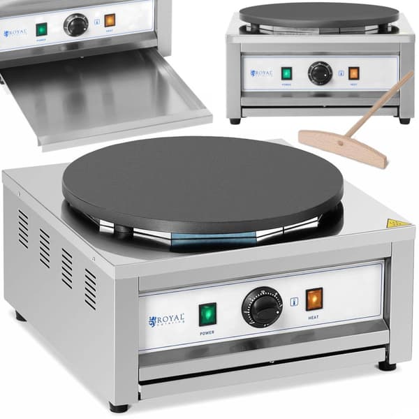 Rund elektrisk pannkaksmaskin, diameter. 40 cm 0-300 C 3000 W