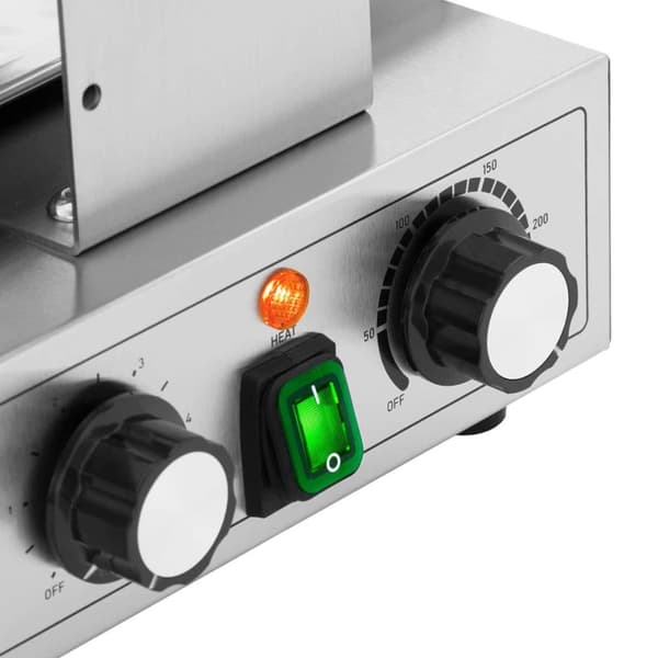 Dubbel bubbelvåffelmaskin TEFLON 2 x 1400 W