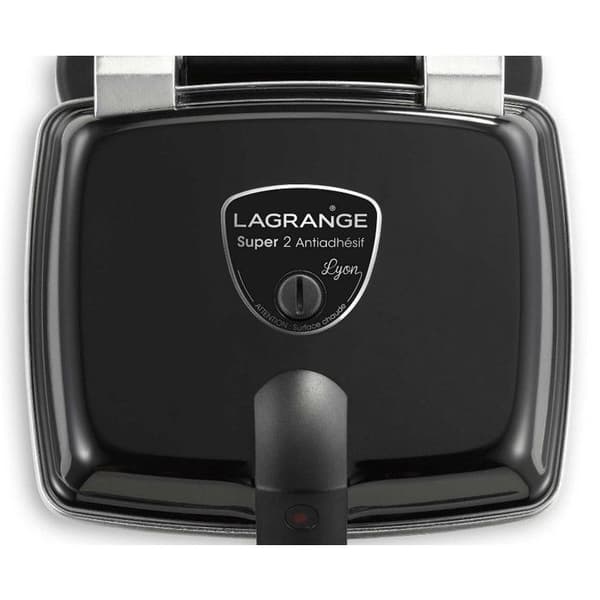 Gaufrier - LAGRANGE - 039126 SUPER 2 - Svart - Liten hushållsapparat - 2 Vafflor