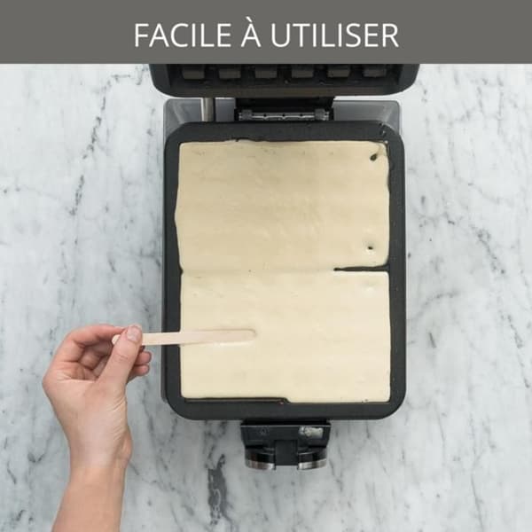 KRUPS Roterande våffelbryggare, Perfekt matlagning, Jämn matlagning, Non-stick tallrikar, Hög precision, Vertikal förvaring FDD95D10
