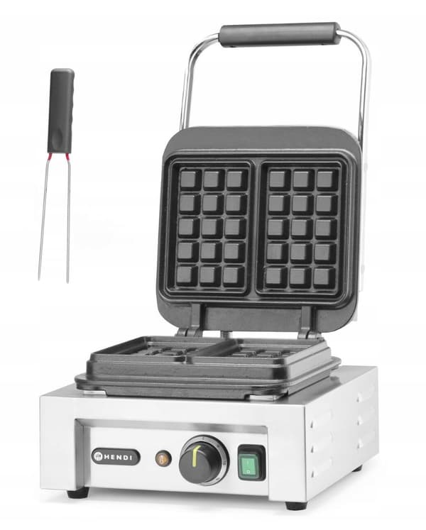 Professionelt vaffeljern HENDI 230V/2200W Stor gitter 3x5, Belgiske vafler