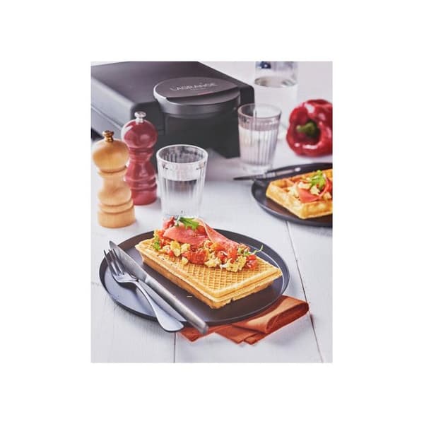Gaufrier / croque-monsieur - Lagrange - Tarti Gaufres - 2 gaufres tartinables - 2 croque-monsieur - 1070 Watts