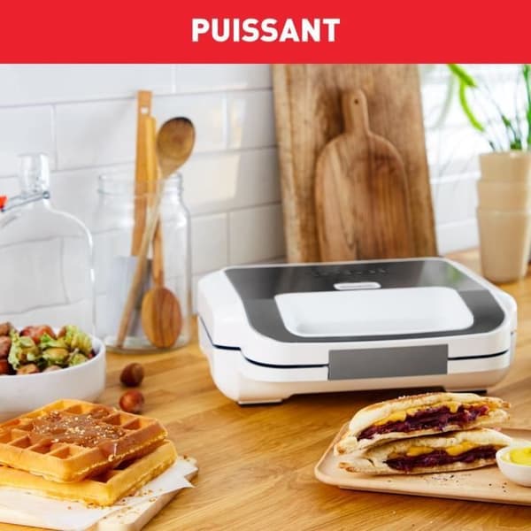 Våffelbryggare/smörgåsmakare Tefal SNACK XL 2 SET MED VÅFFEL &amp; KROCK MONSIEUR PLATTOR 850 W SW701110