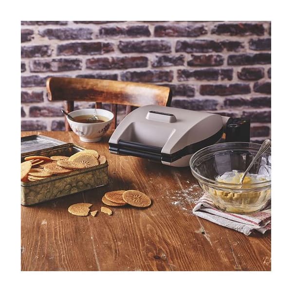 Gaufrier - Premium Gaufres - MINERAL G - Multifunktionell - Utbytbara plattor - Färg grå