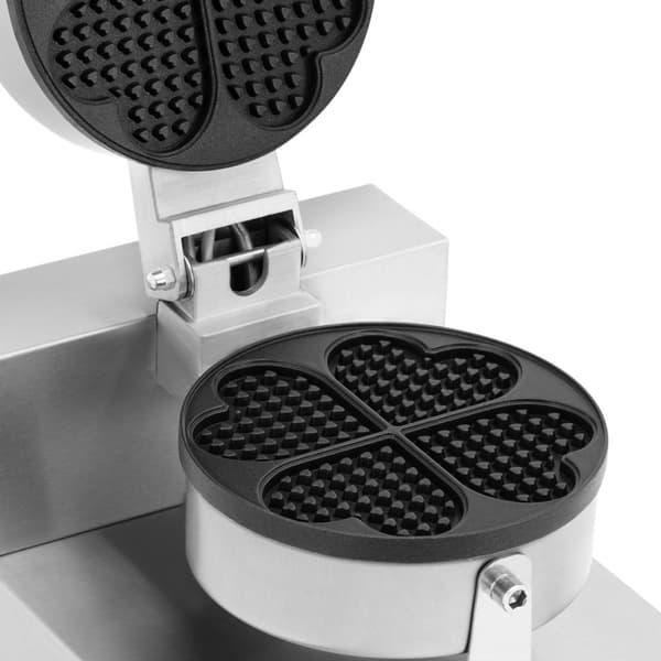 Vaffelmaskine, hjerteformet apparat til fremstilling af vafler. 180mm 1000W