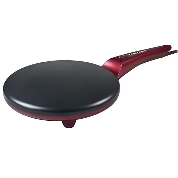 Elektrisk crepe maker - BEPER - Röd - 800 W - Non-stick beläggning - Aluminiumplåt
