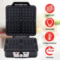 Miniatyrbild 5 av 8: Alpina Waffle Iron Bryssel Waffles Non-stick beläggning 4 våfflor 1200W