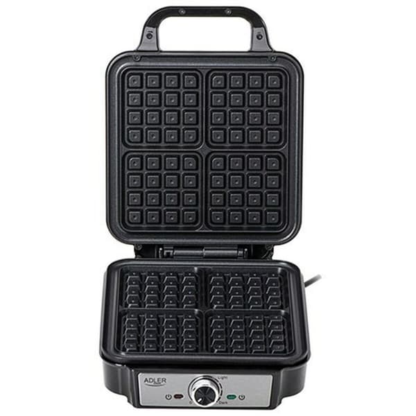Vaffel Jern Adler AD 3083 Sort Sølvfarvet 1800 W